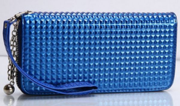 Carteira Blue Grid