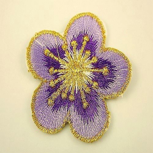 Patch de roupa Flor roxa